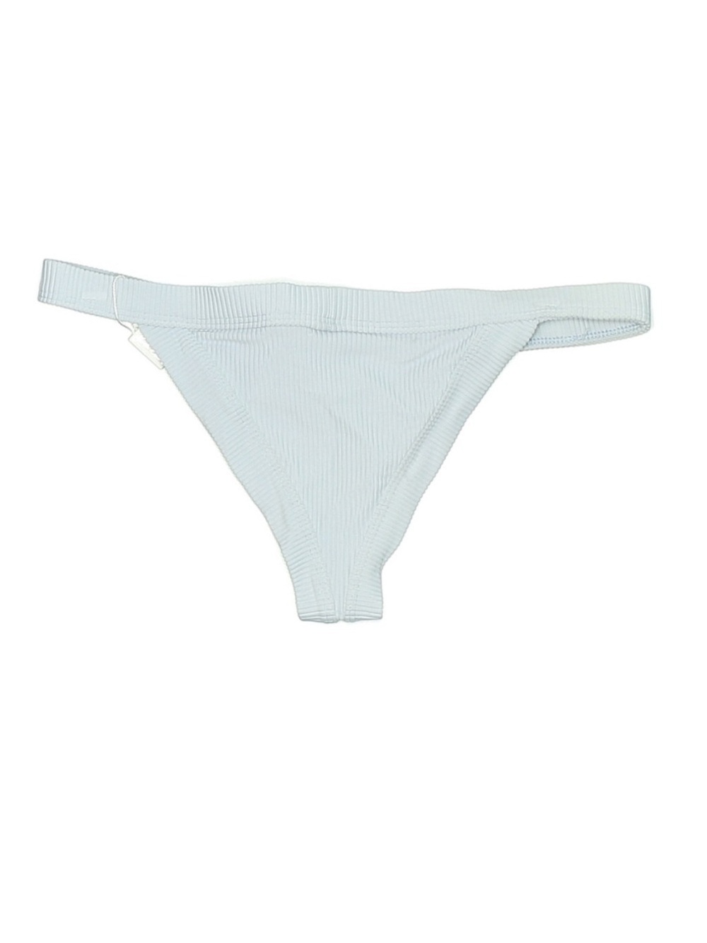 Frankies Bikinis Cole Ribbed Bikini Bottoms Large NWT Light Blue Swim - Picture 2 of 3